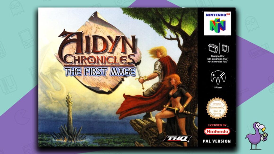 Los mejores juegos de rol de N64 - Aidyn Chronicles: The First Mage game case cover art