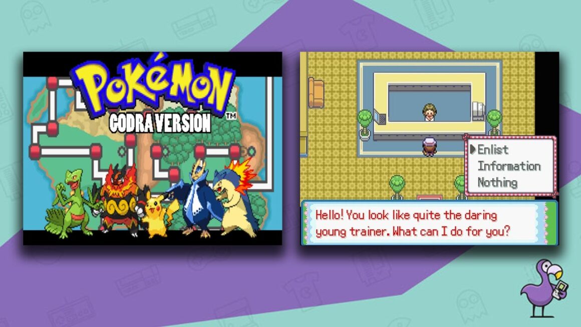 Los mejores trucos de ROM de Pokémon: pantalla de carga de Pokémon Godra con jugabilidad modificada