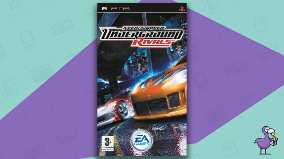 Los mejores juegos de carreras de PSP - Need for Speed ​​Underground: Carátula del juego Rivals