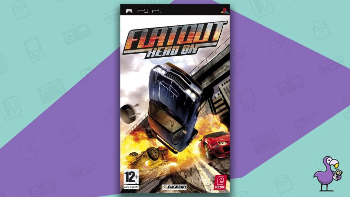 Los mejores juegos de carreras de PSP - FlatOut Head On Game Case Cover Art