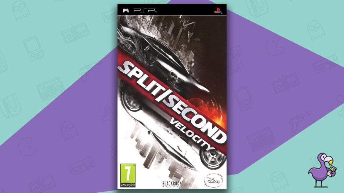 Los mejores juegos de carreras de PSP: carátula del juego Split/Second Velocity