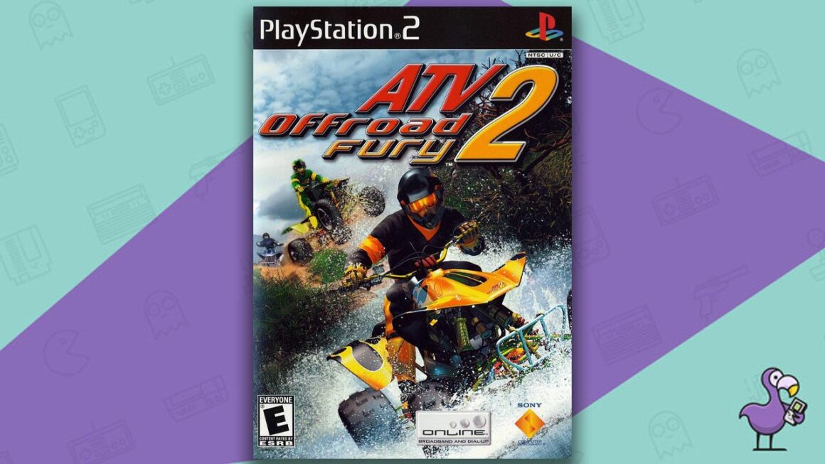 Los mejores juegos de carreras de PS2: arte de portada de la caja del juego ATV Offroad Fury 2