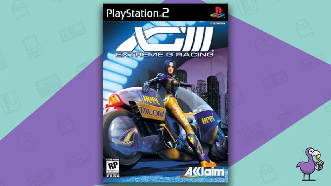 Los mejores juegos de carreras de PS2 - XGIII: arte de portada de la caja del juego Extreme G Racing