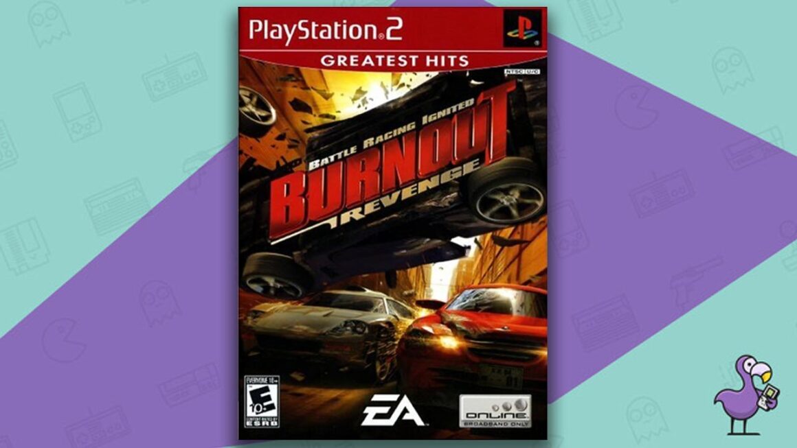 Los mejores juegos de carreras de PS2: portada de la caja del juego Burnout Revenge