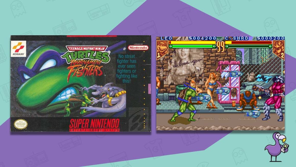luchadores del torneo de las tortugas ninja mutantes adolescentes SNES