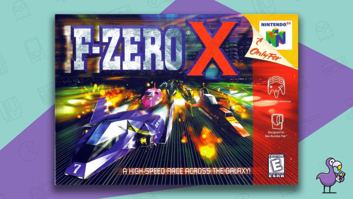 Los mejores juegos de carreras de N64: portada de la caja del juego F-Zero X