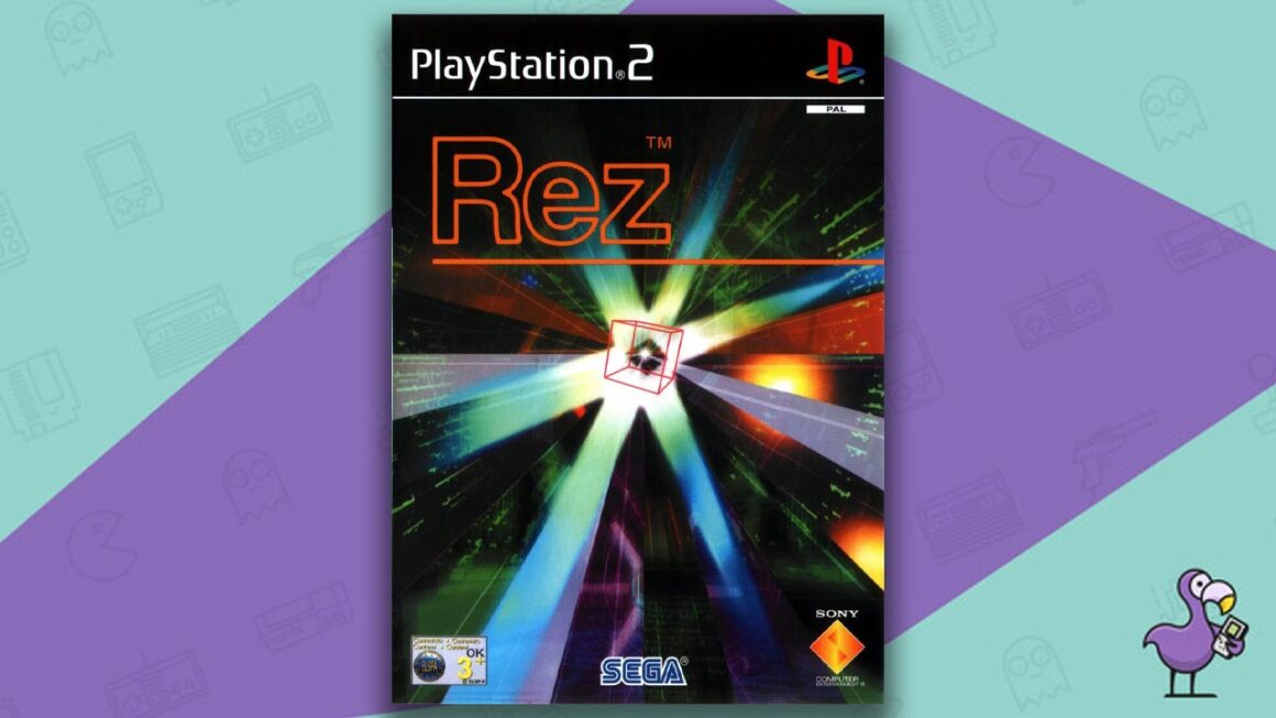 Juegos de PS2 subestimados: arte de portada de la caja del juego Rez