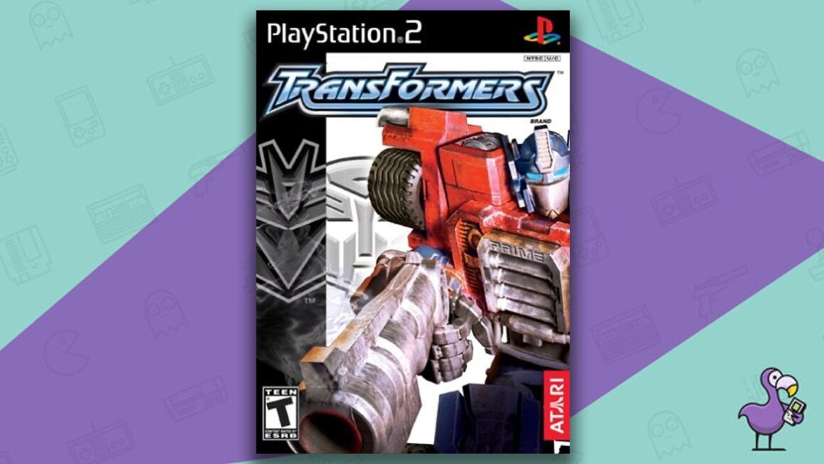 Juegos de PS2 subestimados: arte de portada de la caja del juego Transformers