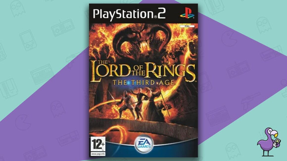 Los mejores juegos de PS2 - El señor de los anillos: la portada de la caja del juego de la tercera edad