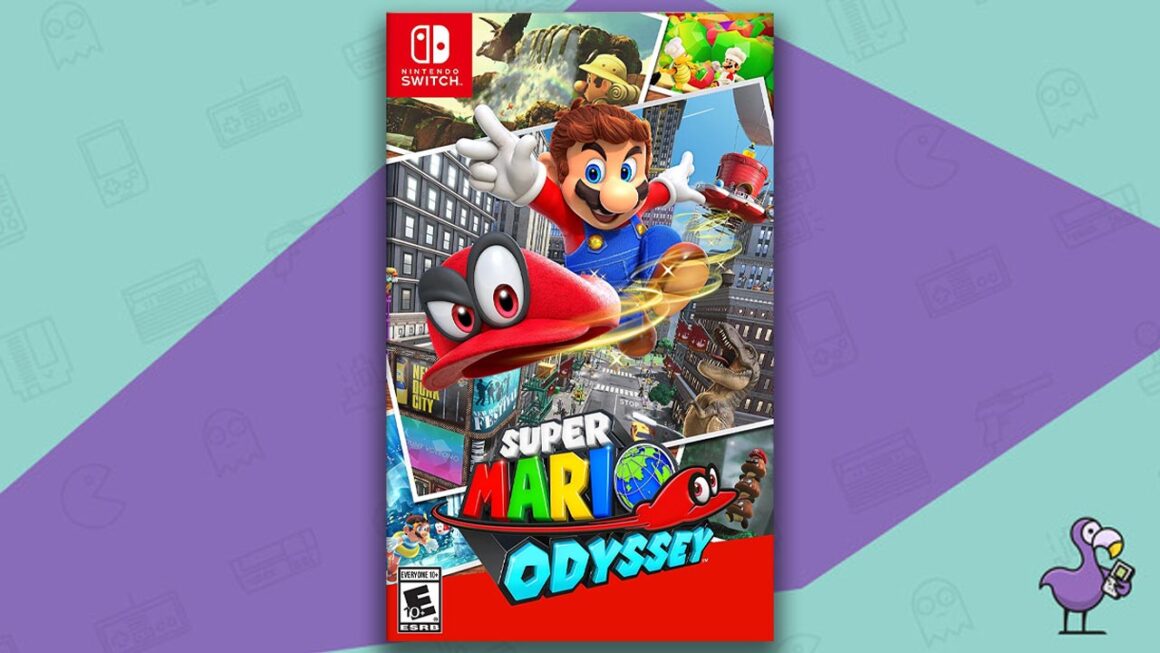 Los mejores juegos de Nintendo Switch: portada de la caja del juego Super Mario Odyssey