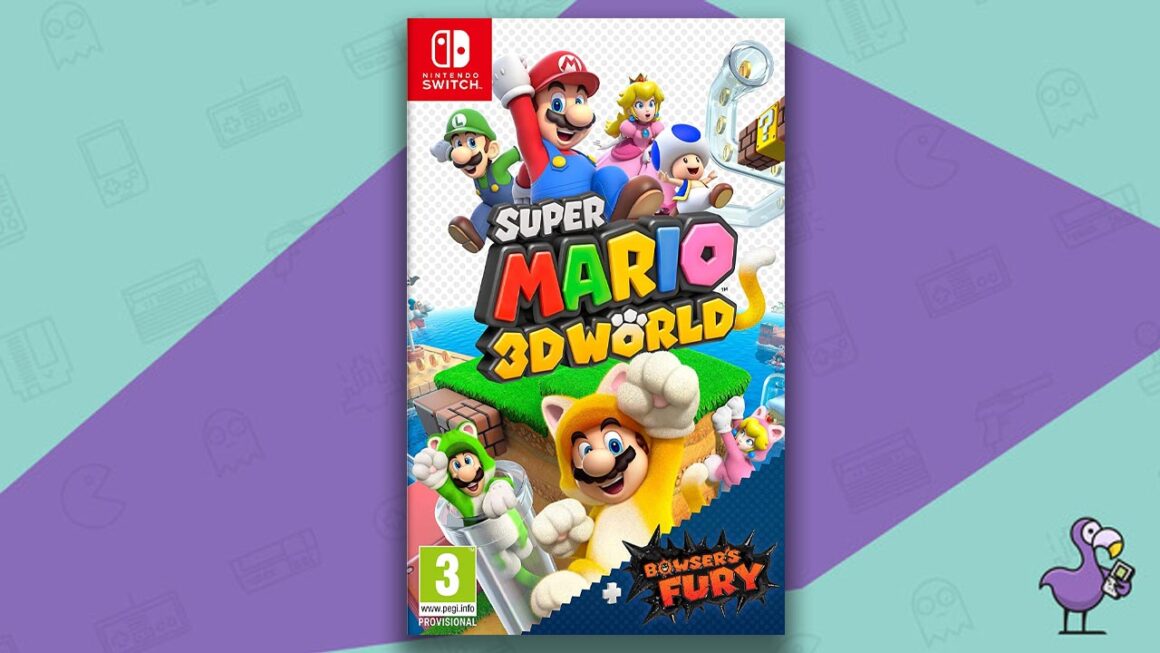 Los mejores juegos de Nintendo Switch: portada del juego Super Mario 3D World