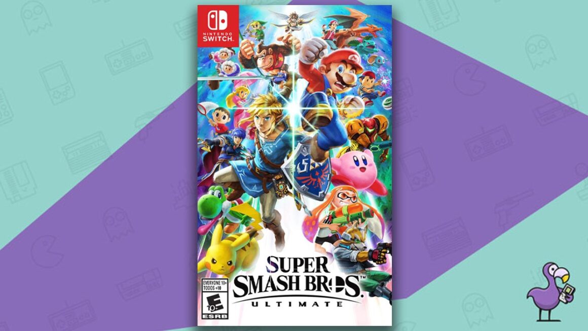 Los mejores juegos de Nintendo Switch: portada de la caja del juego Super Smash Bros. Ultimate
