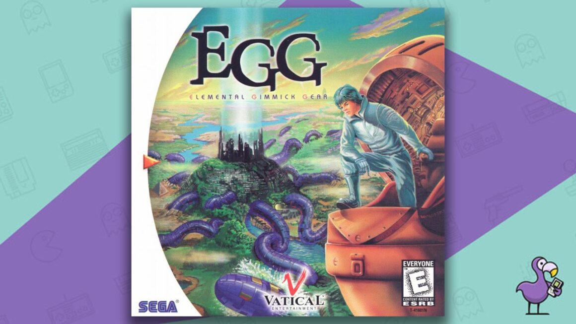 mejores juegos de Dreamcast - Arte de portada de la caja del juego Elemental Gimmick Gear