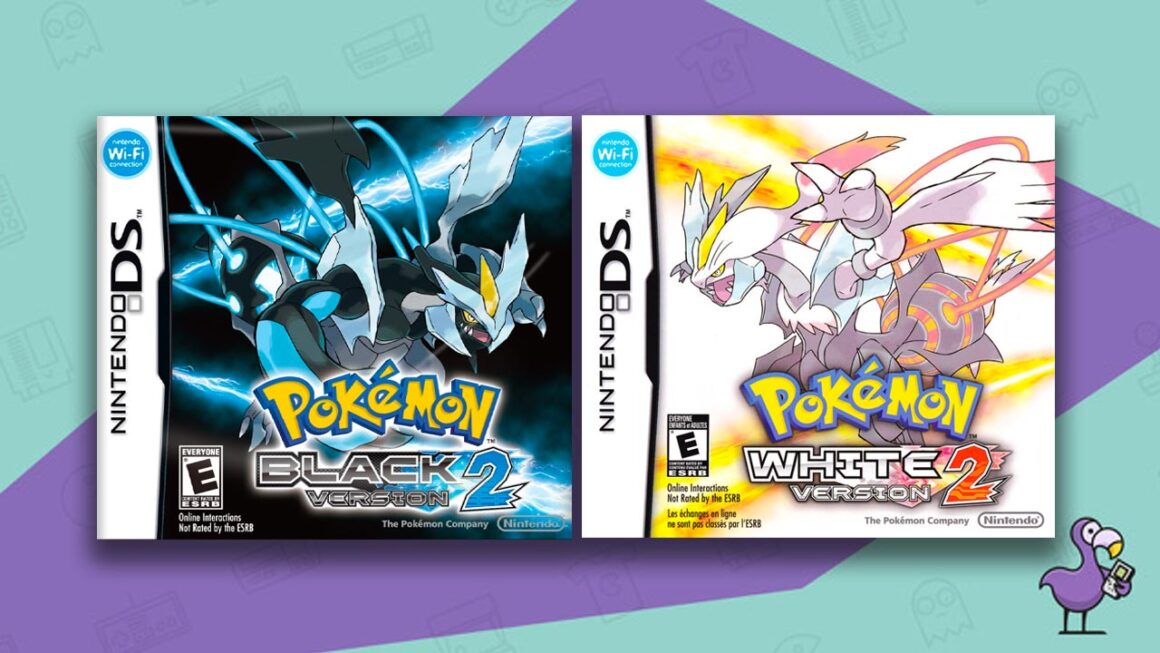 Los mejores juegos de rol de DS - Pokemon Black 2 White 2 game cases cover art