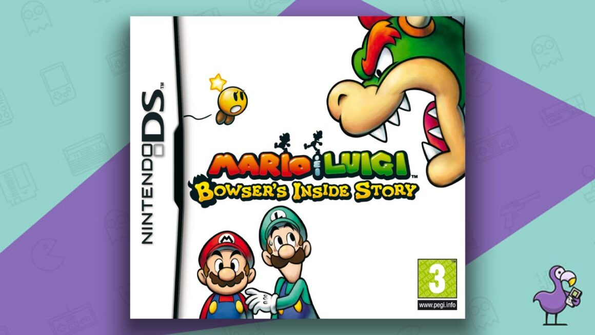 Los mejores juegos de rol de DS - Mario & Luigi: Bowser's Inside Story Game Case Cover Art