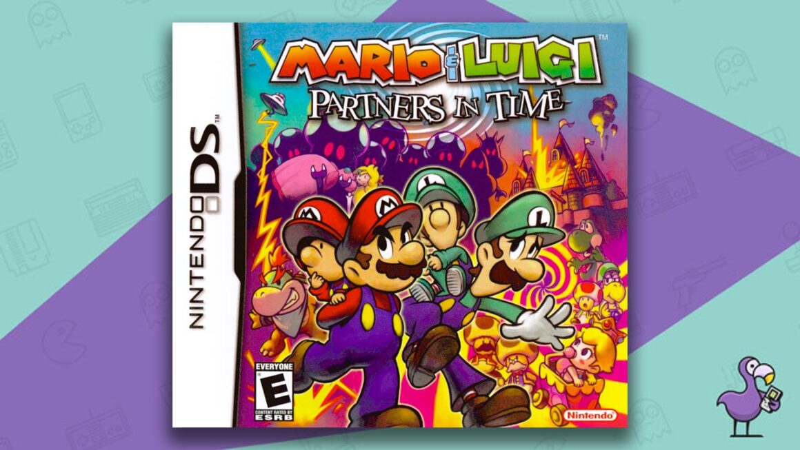 Los mejores juegos de rol de DS - Mario & Luigi: Partners in time game case cover art