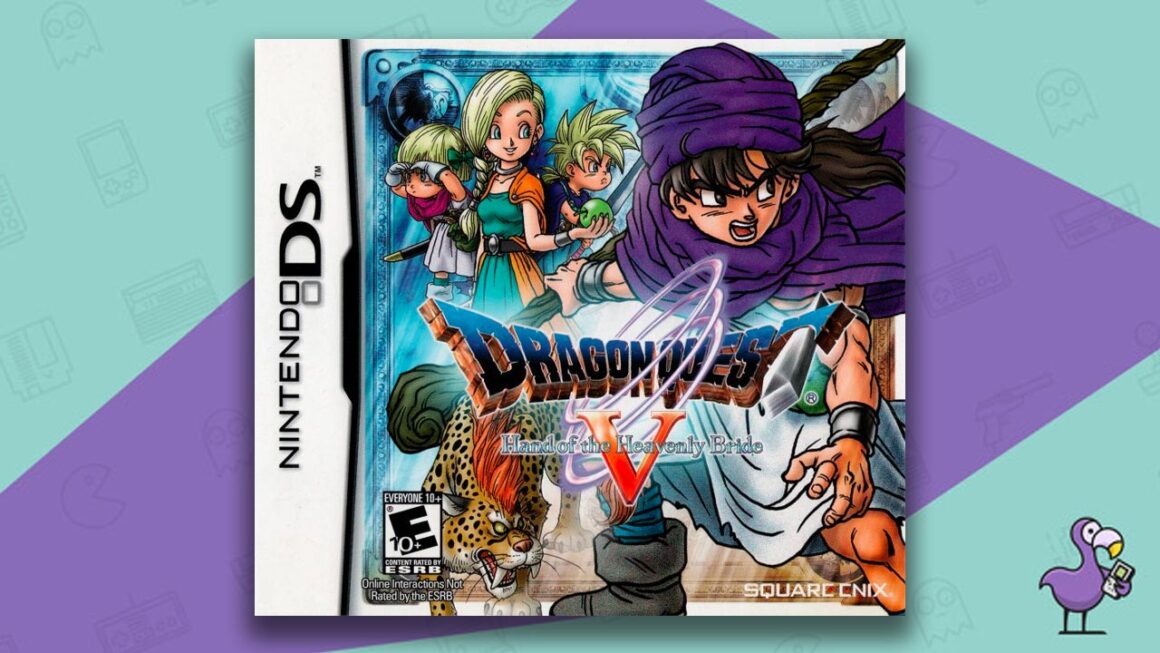 mejores juegos de rol de GBA: portada de la caja del juego Dragon Quest V