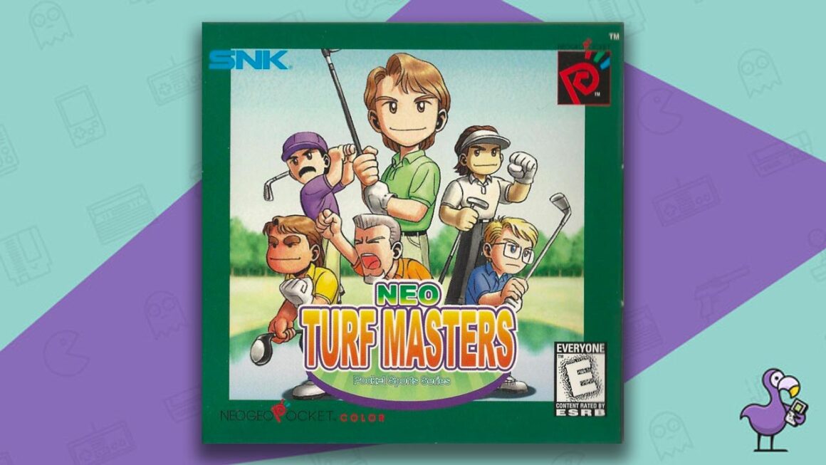Los mejores juegos de bolsillo de Neo Geo: arte de portada de la caja del juego Neo Turf Masters