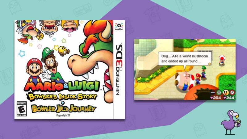 mario luigi bowsers dentro de la historia nintendo 3d
