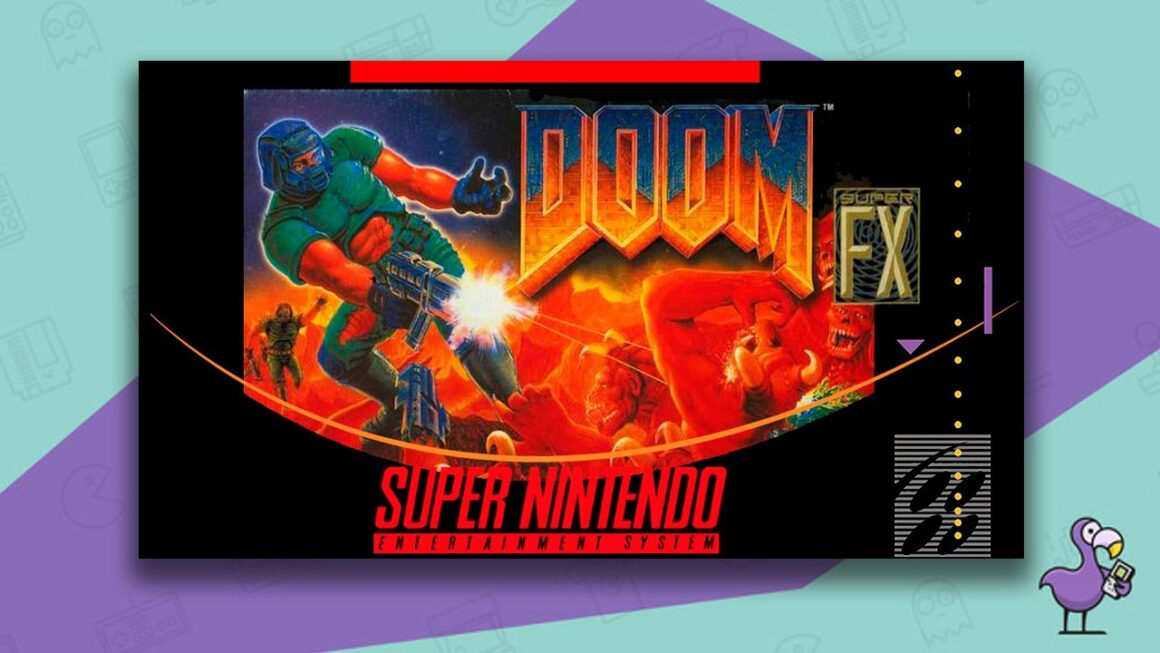 Los mejores juegos Doom - Estuche Doom SNES