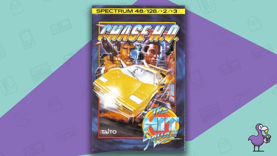 Los mejores juegos de ZX Spectrum: arte de portada de la caja del juego Chase HQ