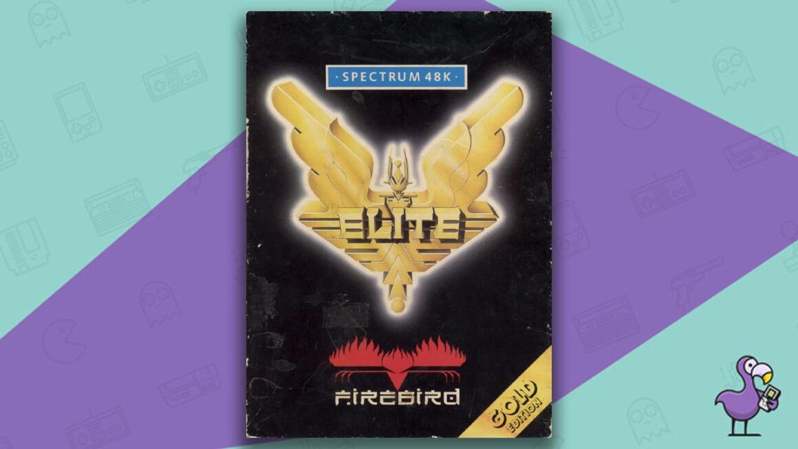 Los mejores juegos de ZX Spectrum: arte de portada de la caja del juego Elite