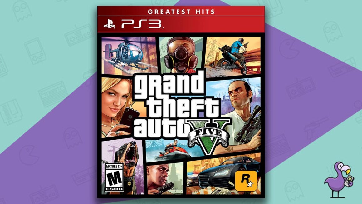 Los mejores juegos de PS3: portada de la caja del juego Grand Theft Auto V
