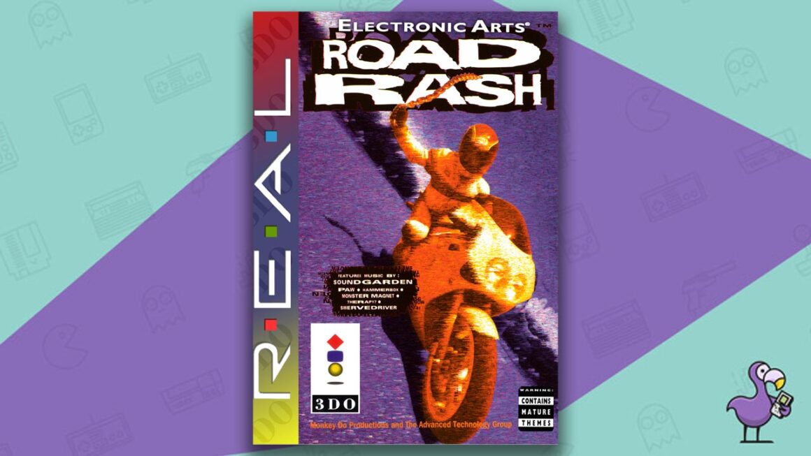 Los mejores juegos de 3DO: estuche para juegos Road Rash