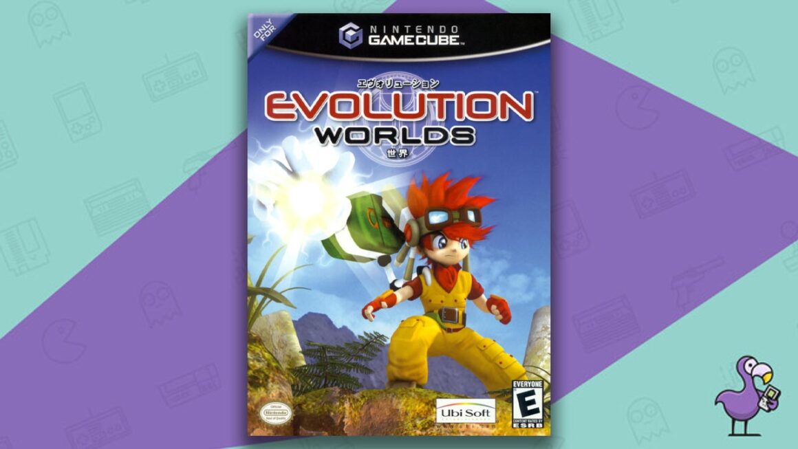 Los mejores juegos de rol de GameCube: portada de la caja del juego Evolution Worlds
