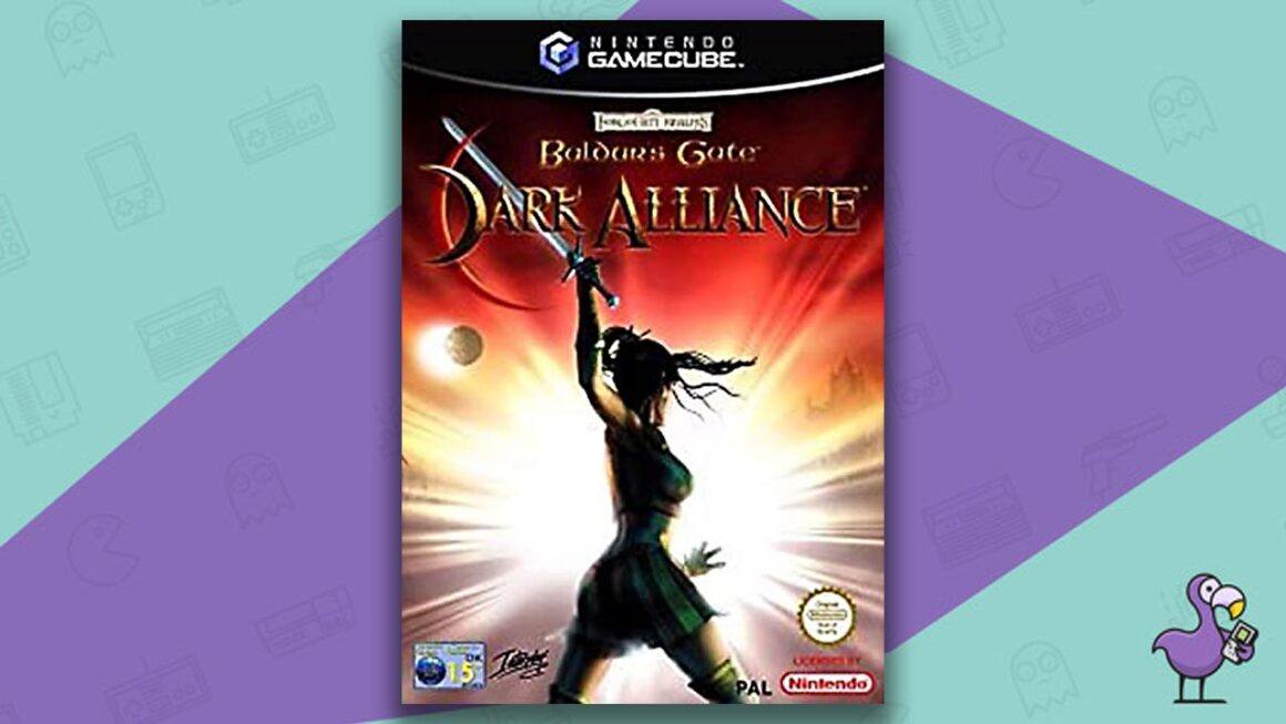 Los mejores juegos de rol de Gamecube: estuche de juego Baldur's Gate Nintendo GameCube