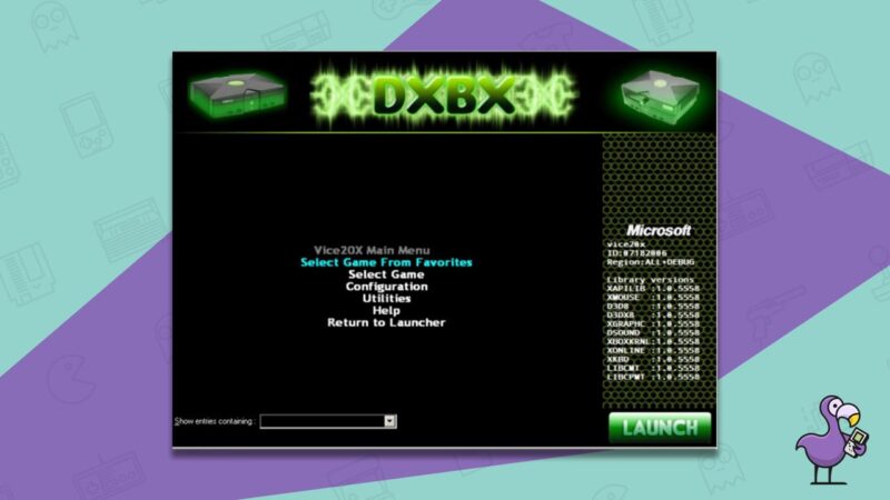 jugabilidad del emulador dxbx