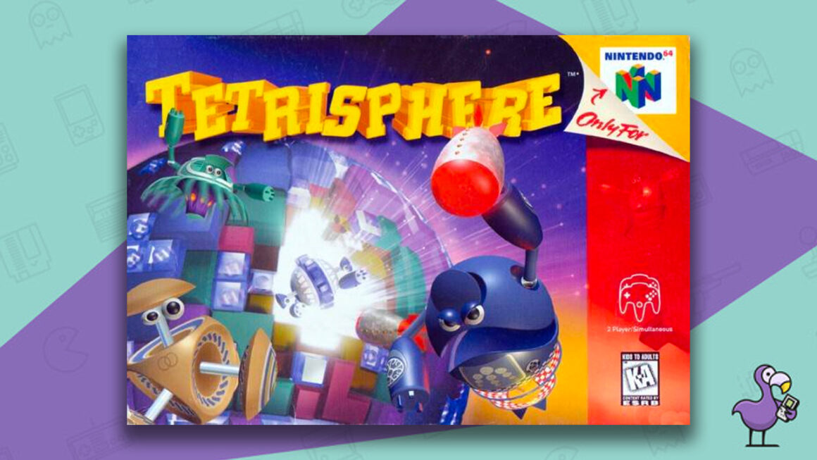 Los mejores juegos de Tetris - Estuche para juegos Tetrisphere N64
