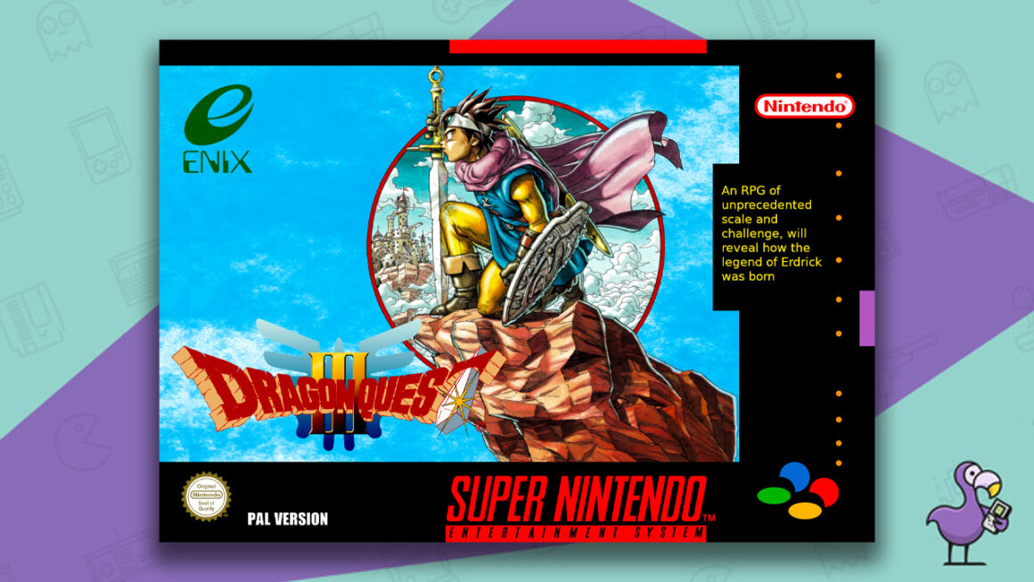 Los mejores juegos de Dragon Quest - Dragon Quest III: The Seeds Of Salvation Game Case SNES