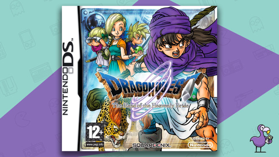Los mejores juegos de Dragon Quest - Dragon Quest V: Hand Of The Heavenly Bride Nintendo DS Game Case
