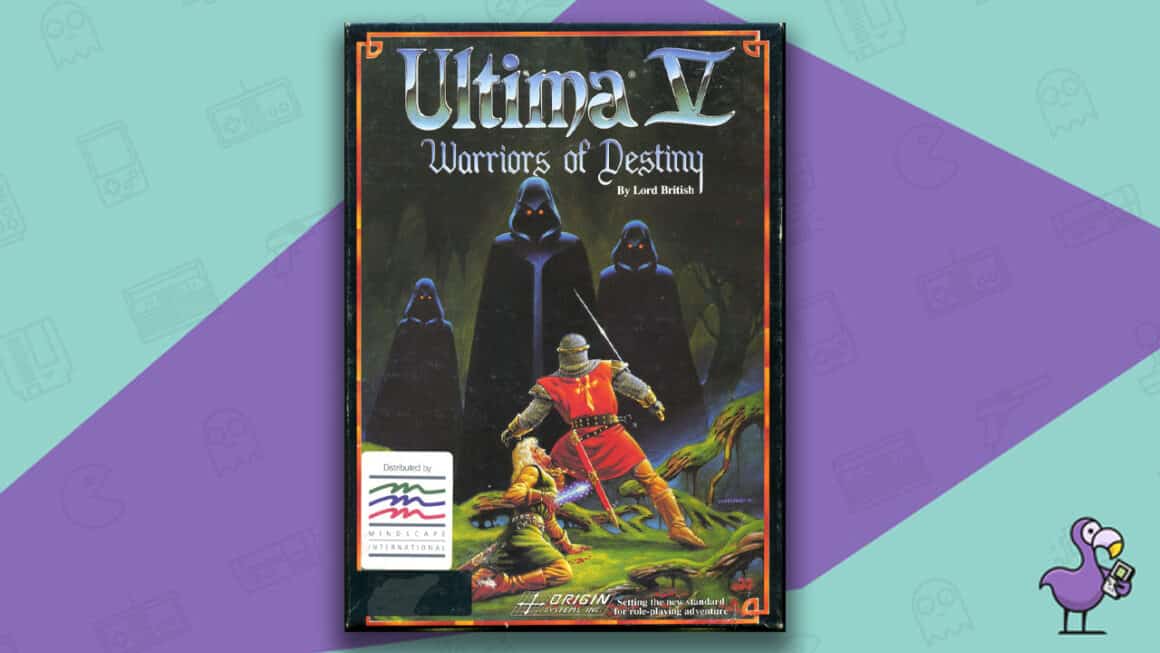 Los mejores juegos de PC 98 - Ultima V: caja del juego guerreros del destino