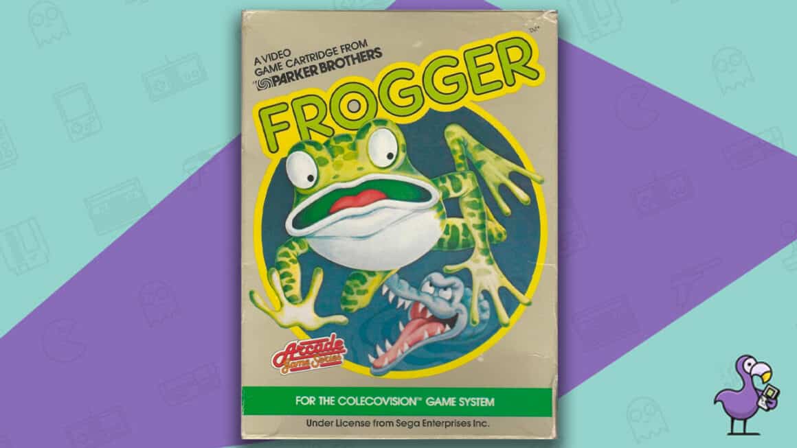 Los mejores juegos de Colecovision: portada del juego Frogger
