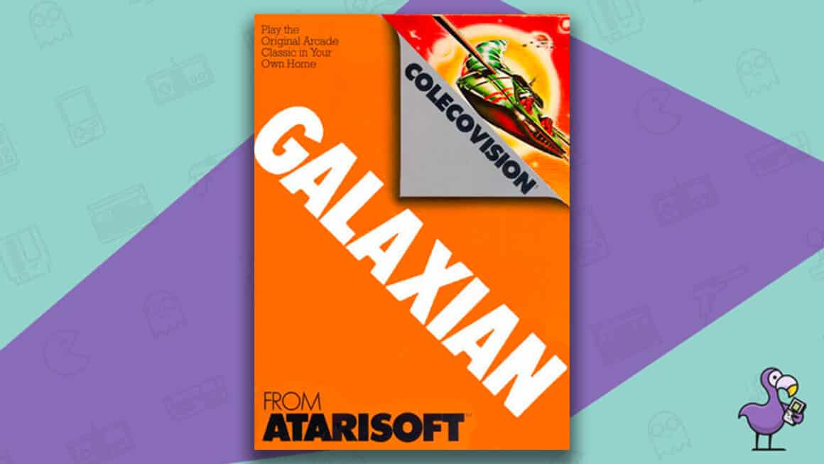 Los mejores juegos de Colecovision: arte de portada de la caja del juego Galaxian