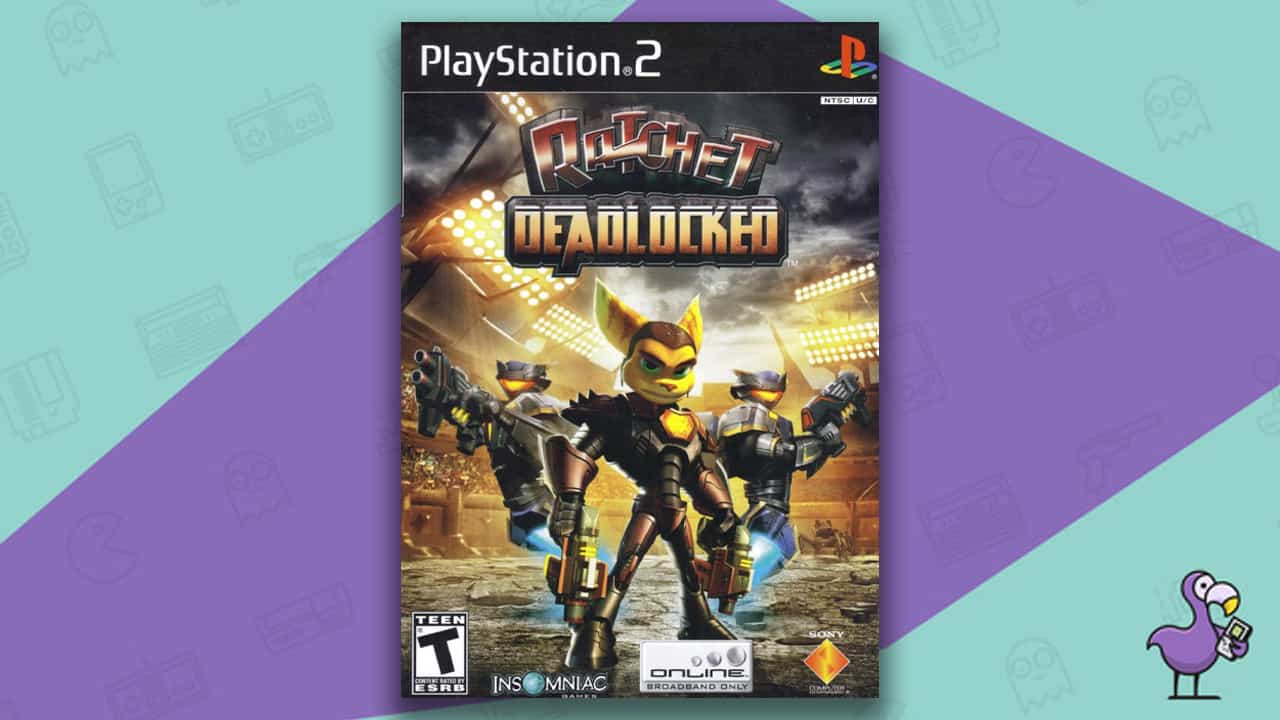 Los mejores juegos de Ratchet & Clank - Ratchet: Deadlocked PS2 game case