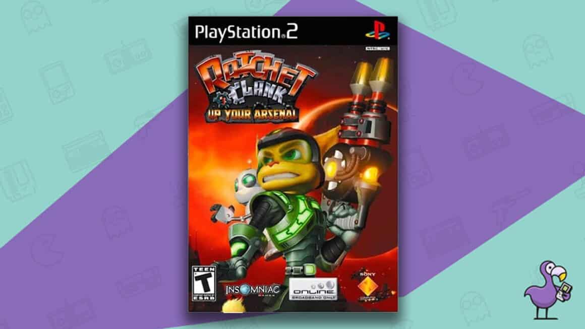 Los mejores juegos de PS2 - Ratchet & Clank: Carátula del juego Up Your Arsenal