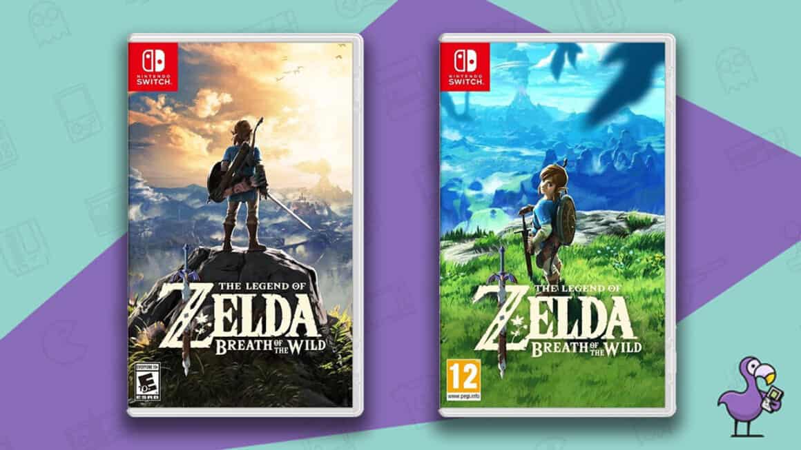Los mejores juegos de Zelda: estuches de juegos The Legend of Zelda Breath of the Wild para Nintendo Switch. 