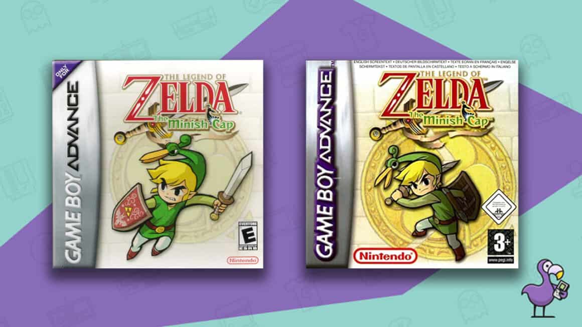 Los mejores juegos de Zelda - The Legend of Zelda The Minish Cap GBA Game Cases