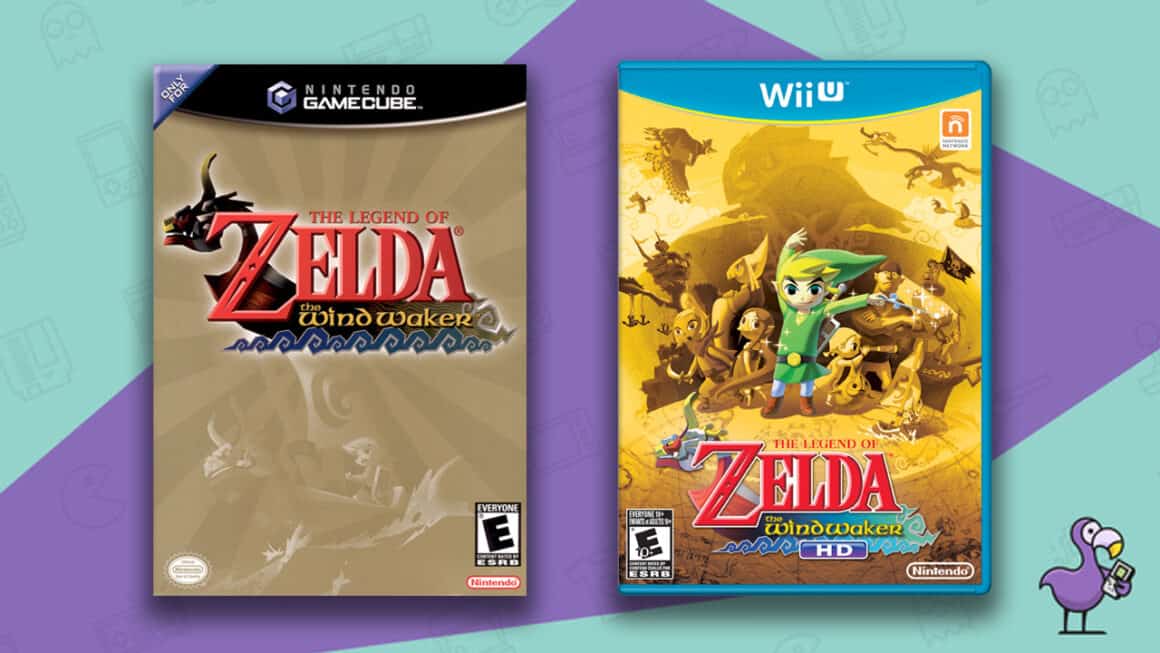 Los mejores juegos de Zelda - The Legend of Zelda The Wind Waker Nintendo GameCube y Wii-U game cases