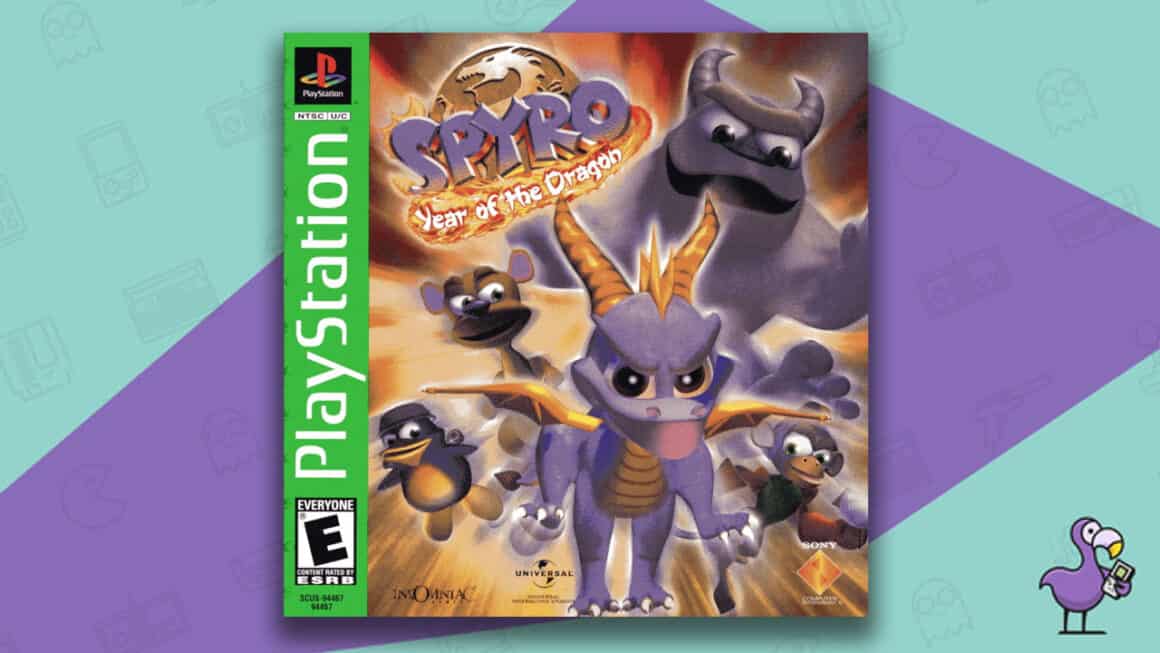 Los mejores juegos de Spyro - Estuche del juego Spyro: Year of the Dragon