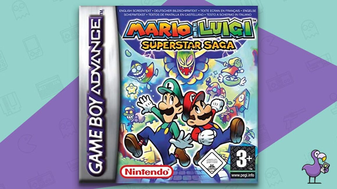 Los mejores juegos de Gameboy Advance: carátula del juego Mario & Luigi Superstar Saga