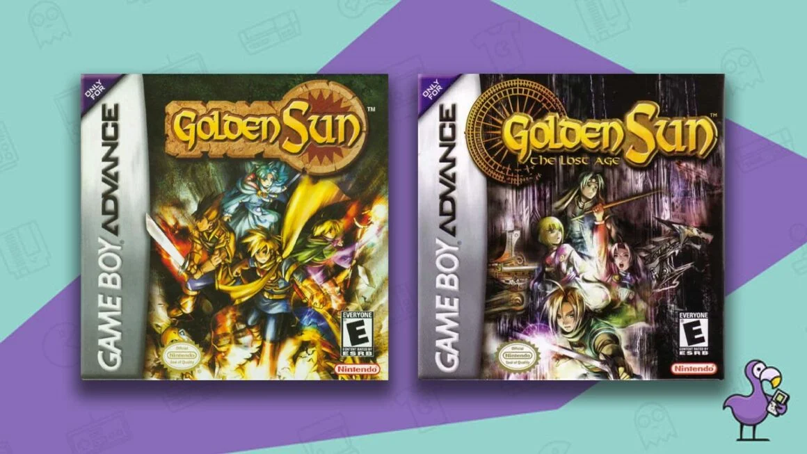 Los mejores juegos de rol de GBA - Golden Sun/Golden Sun: la carátula del juego The Lost Age