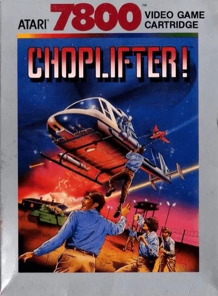 mejores juegos de Atari 7800 - Portada de Choplifter
