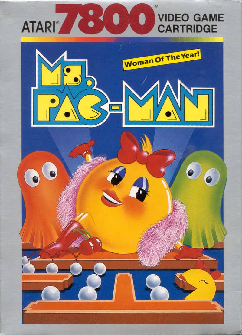 mejores juegos de Atari 7800 - portada de Ms Pac Man