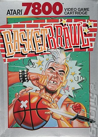 mejores juegos de Atari 7800 - Portada de Basketbrawl