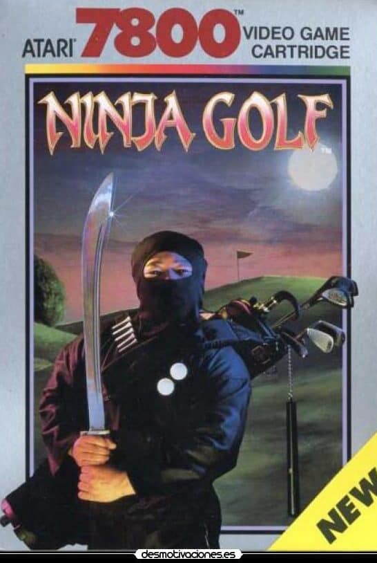 mejores juegos de Atari 7800 - Portada de Ninja Golf