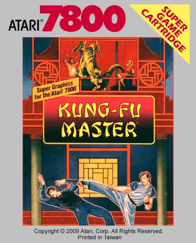 mejores juegos de Atari 7800 - Portada de Kung Fu Master